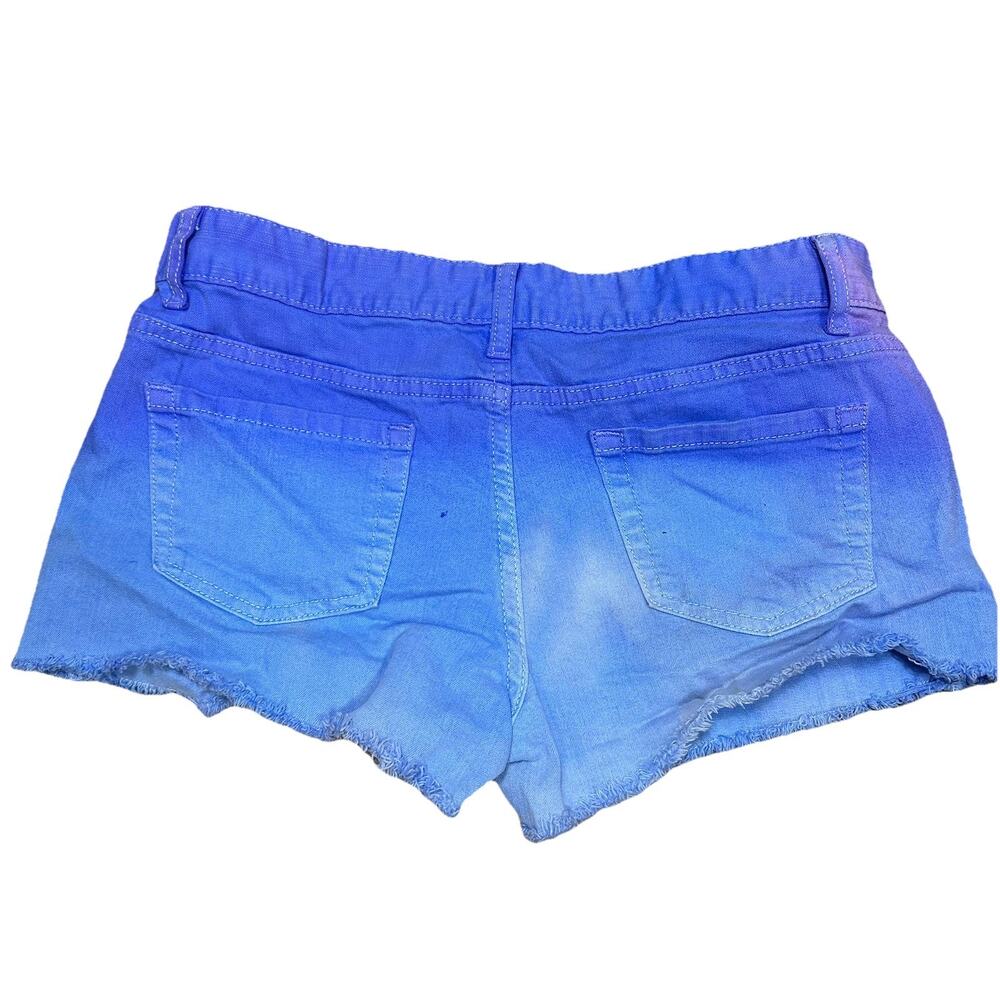 Vintage Y2K BUNDLE Tie Dye Micro Jean Mini Denim Shorts Size 11 Low Rise - Picture 11 of 14